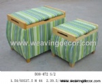 woven stool storage stool storage boxes & bins