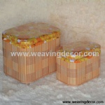 woven stool storage stool storage boxes & bins