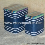 woven stool storage stool storage boxes & bins