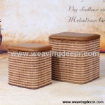 woven stool storage stool storage boxes & bins