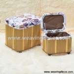 woven stool storage stool storage boxes & bins