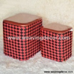 woven stool storage stool storage boxes & bins