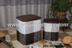 woven stool storage stool storage boxes & bins