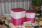 woven stool storage stool storage boxes & bins