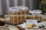 woven stool storage stool storage boxes & bins