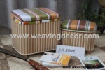 woven stool storage stool storage boxes & bins