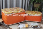 woven stool storage stool storage boxes & bins