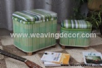 woven stool storage stool storage boxes & bins