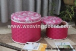 woven stool storage stool storage boxes & bins