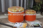 woven stool storage stool storage boxes & bins