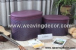 woven stool storage stool storage boxes & bins