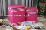 woven stool storage stool storage boxes & bins