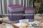 woven stool storage stool storage boxes & bins