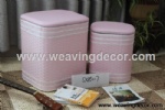 woven stool storage stool storage boxes & bins