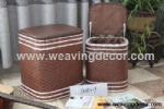 woven stool storage stool storage boxes & bins