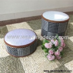 woven stool storage stool storage boxes & bins