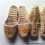 Wholesale Handmade straw slipper mat slipper for summer