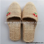 Wholesale Handmade straw slipper mat slipper for summer