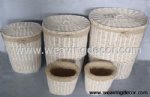 wicker laundry basket from factory