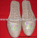 Wholesale Handmade straw slipper mat slipper for summer