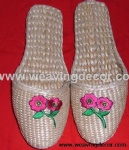 Wholesale Handmade straw slipper mat slipper for summer