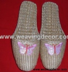 Wholesale Handmade straw slipper mat slipper for summer