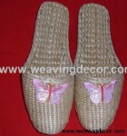 Wholesale Handmade straw slipper mat slipper for summer