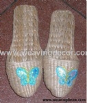 Wholesale Handmade straw slipper mat slipper for summer