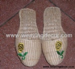 Wholesale Handmade straw slipper mat slipper for summer