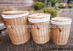 wicker laundry basket from factory