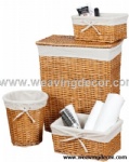 wicker laundry basket for wholesale