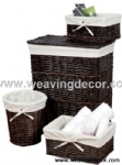 wicker laundry basket for wholesale