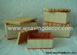 foldable bamboo storage basket storage hamper laundry basket