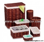 wicker laundry basket for wholesale