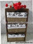 wooden storage cabinet wood cabinet with wicker baskets for home decor