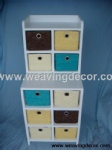 wooden storage cabinet wood cabinet with wicker baskets for home decor