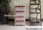 wooden storage cabinet wood cabinet with wicker baskets for home decor