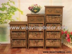 wooden storage cabinet wood cabinet with wicker baskets for home decor