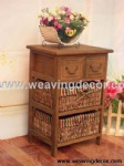 wooden storage cabinet wood cabinet with wicker baskets for home decor