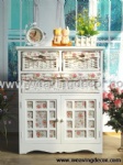 wooden storage cabinet wood cabinet with wicker baskets for home decor