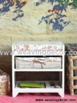 wooden storage cabinet wood cabinet with wicker baskets for home decor