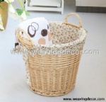 white wicker laundry basket for wholesale