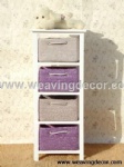 wooden storage cabinet wood cabinet with wicker baskets for home decor