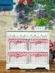 wooden storage cabinet wood cabinet with wicker baskets for home decor