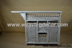 wooden storage cabinet wood cabinet with wicker baskets for home decor