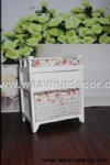 wooden storage cabinet wood cabinet with wicker baskets for home decor