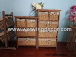 wooden storage cabinet wood cabinet with wicker baskets for home decor