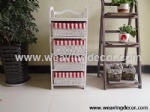 wooden storage cabinet wood cabinet with wicker baskets for home decor