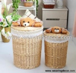 natural wicker laundry basket for wholesale