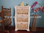 wooden storage cabinet wood cabinet with wicker baskets for home decor